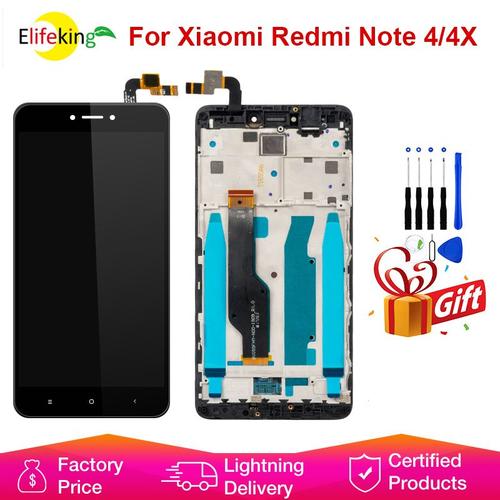 Ensemble Écran Tactile Lcd De Remplacement Qualité Aaa +++ Pour Xiaomi Redmi Note 4 4x Snapdragon 625