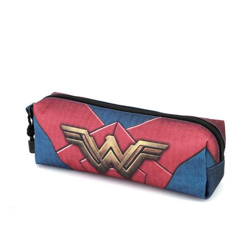 Wonder Woman Emblem Trousse Carré HS, Bleu Foncé