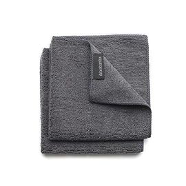 2 PANNI LAVAPIATTI IN MICROFIBRA GRIGIO SCURO