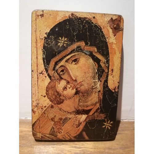 Icone De La Vierge Et Jésus