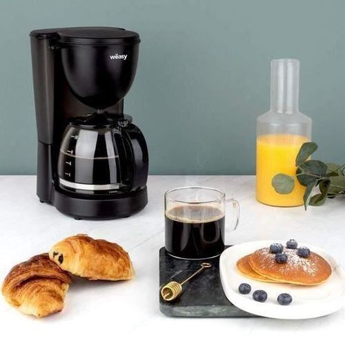 Cafetière Électrique Carafe En Verre 1,25l, Fonction Maintien Au Chaud, Système Anti-Gouttes, Arrêt Automatique