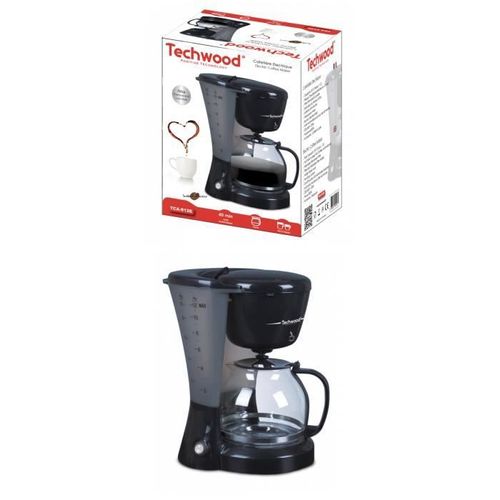 Cafetière Electrique 800w 12-Tasses-Classique Noire Brillante Haute Qualité