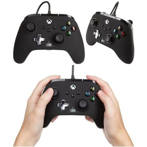 Manette Xbox One Série X + Pc Licence Xbox Noir Microsoft Filaire 3m - Xboxone-Serie X