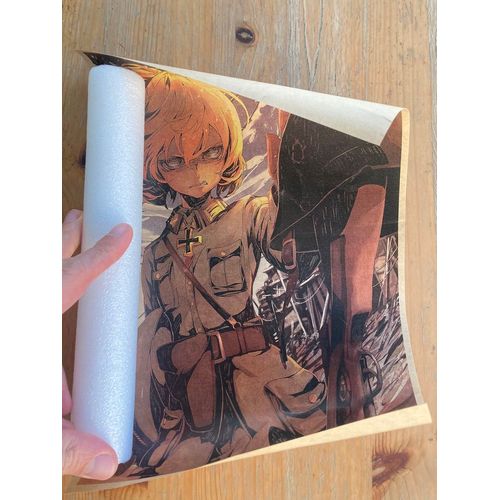 Affiche stylé animé en papier kraft