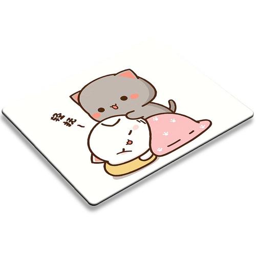 Tapis de souris dessin anime, petit tapis de souris, peche, chat