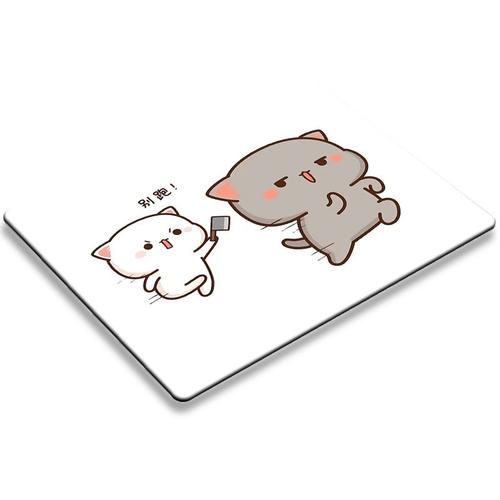 Tapis de souris dessin anime, petit tapis de souris, peche, chat