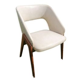 Fauteuil Coquille N634 De Michel Ducaroy Pour Roset Sna Blanc