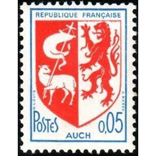Timbre France 1966 Oblitéré - Auch - 0.05 Yt1468