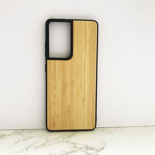 Coque De Protection Pour Samsung Galaxy S22 S21 Ultra Plus Fe Étui En Bois Massif Bois De Cerisier Noyer Lentille En Bambou Coque De Protection Incluse