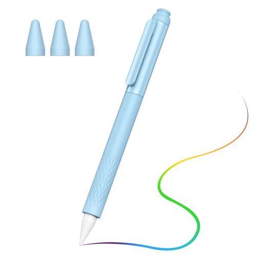 Moko Étui À Crayons En Silicone Pour Apple Pencil 2n Housse De Protection Légère À Fixation Magnétique Support De Charge Sans Fil