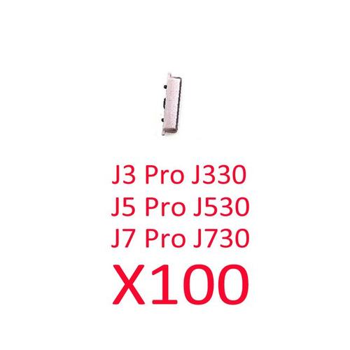 100 Pièces Pour Samsung Galaxy J3 Pro J4 Core J5 J6 Plus J7 J8 Bouton De Volume Bouton D'alimentation Touches Latérales Externes