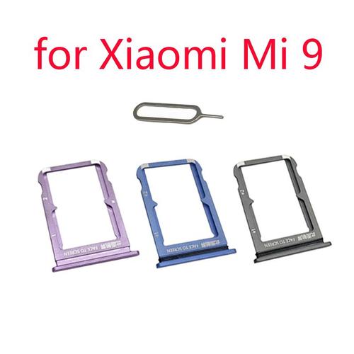 Plateau Adaptateur De Carte Sim Pour Xiaomi Mi 9 Boîtier D'origine Pour Téléphone Portable Nouvelle Puce Support De Carte Micro Sd Fente + Outils