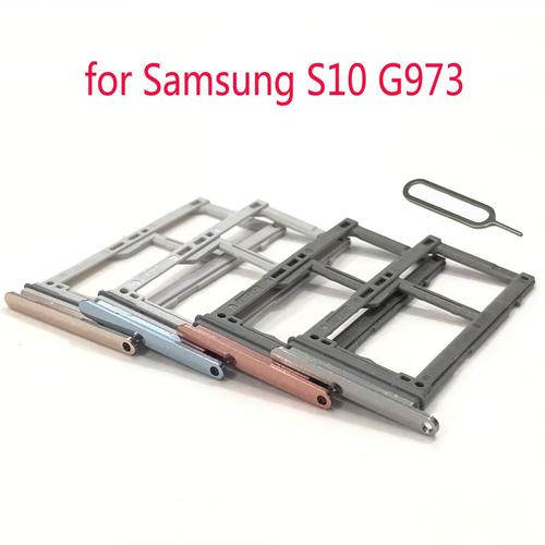 Adaptateur De Plateau De Carte Sim De Téléphone Portable Nouveau Support De Carte Micro Sd Pour Samsung Galaxy S10 G973f G973 G973n G973u G973w G973d