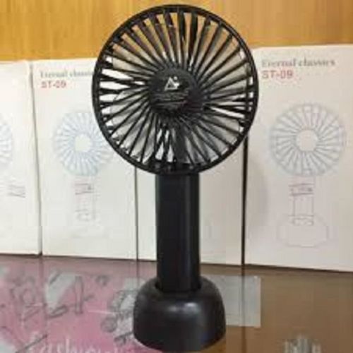 Ventilateur portable portatif à la main ou à poser avec lampe LED noir
