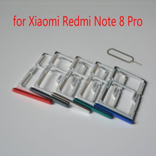 Support De Carte Sim Pour Xiaomi Redmi Note 8 Pro Boîtier D'origine Pour Téléphone Portable Nouveau Plateau De Carte Micro Sd Emplacement Adaptateur + Outils