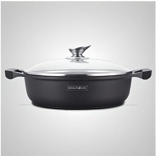 Sauteuse Effet Pierre 30 Cm Avec Couvercle Royalty Line