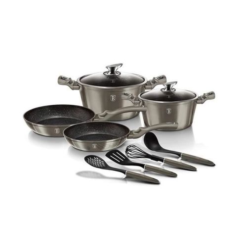 Batterie De Cuisine Effet Pierre 10 Pcs