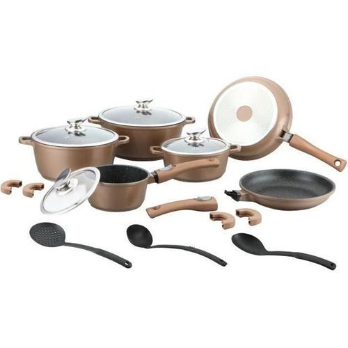 Batterie De Cuisine Effet Pierre 17 Pièces Royalty Line