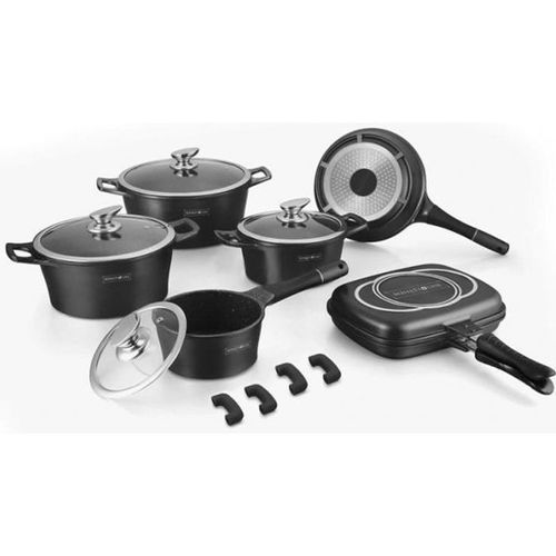 Batterie De Cuisine Effet Pierre 15 Pièces Royalty Line
