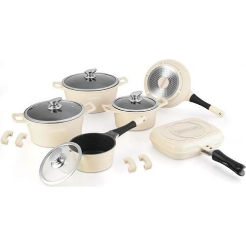 Batterie De Cuisine Effet Pierre 15 Pièces Royalty Line