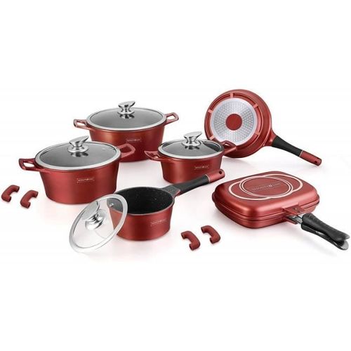 Batterie De Cuisine Effet Pierre 15 Pièces Royalty Line
