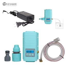 Pompe d'arrosage automatique 110V-240V 1 pièce avec commande de minuterie pour système d'irrigation goutte à goutte aspiration d'eau avec alimentation 12V 4A