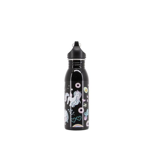 Oh My Pop! Illusion Bouteille d'Eau 500 ml, Noir