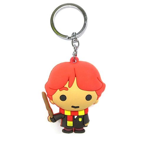 Harry Potter Ron Chibi Figurine en Vinyle Porte-clés, Rouge