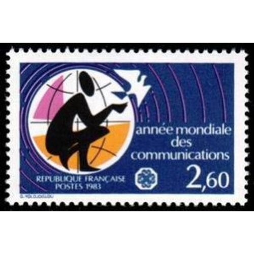 Timbre France 1983 Oblitéré - Année Mondiale Des Communications - 2.60 Yt2260