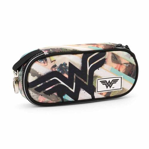 Wonder Woman Collage Trousse Pencil, Brun