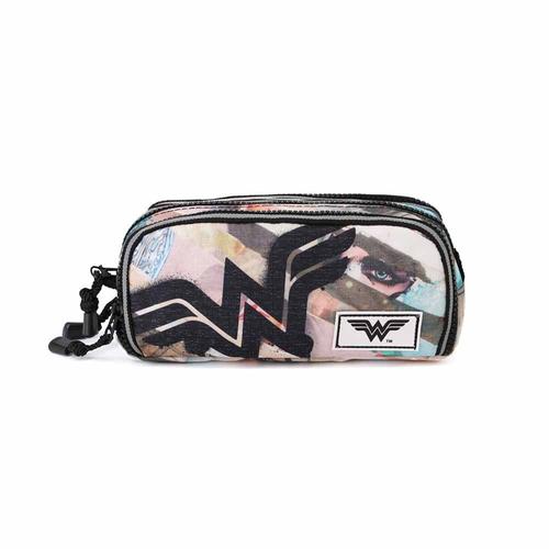 Wonder Woman Collage Trousse Note, Brun