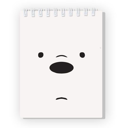 Ours Pour Un Et Un Pour T'ours Polaire Cahier À Spirale, Blanc