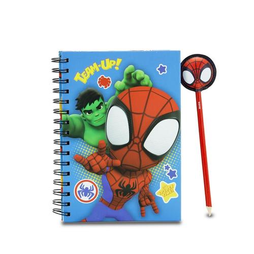 Spiderman Team Coffret Cadeau Avec Carnet Et Crayon Fashion, Multicolore