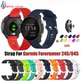 Bracelet de sport en Silicone pour montre Garmin 245 pour Forerunner 245M /645/Vivoactive 3/venus/venus SQ