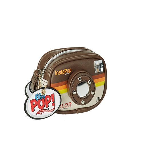 Oh My Pop! Insta Love Porte-monnaie Cam, Brun