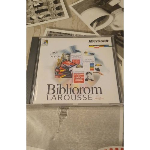 Cd Rom Bibliorom Larousse