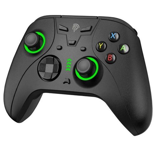 Manette Winkoo Pro Switch-Lite-Oled Bluetooth-Programmable-Turbo-Double Moteur-Joystick Pc-Steam-Téléphone Ios Android Noir Vert