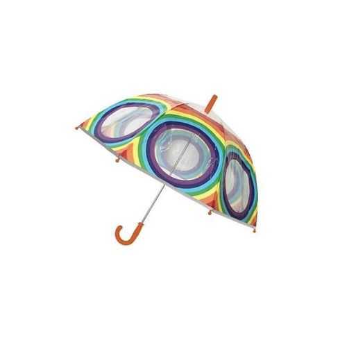 Parapluie Enfant Transparent Cloche - Smati - Arc En Ciel - Anti-Vent - 8 Baleines Fibres