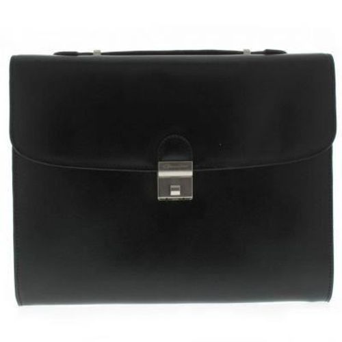 Serviette 1 soufflet noir.