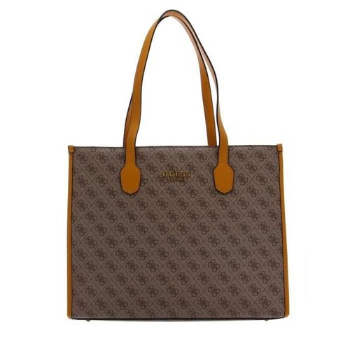 GUESS Silvana Tote Latte Logo / Yellow [203561] - sac shopper sac a main