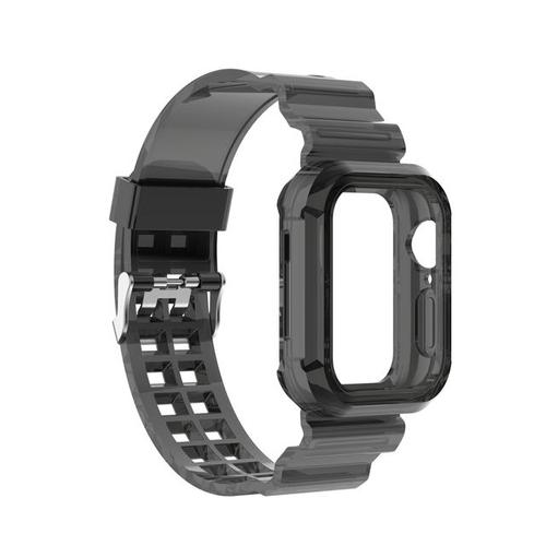 Bracelet Sport En Silicone Transparent Pour Apple Watch Pour Iwatch Série 1 2 3 4 5 Et 6 Disponible En 38 40 42 Et 44 Mm Nouvelle Collection