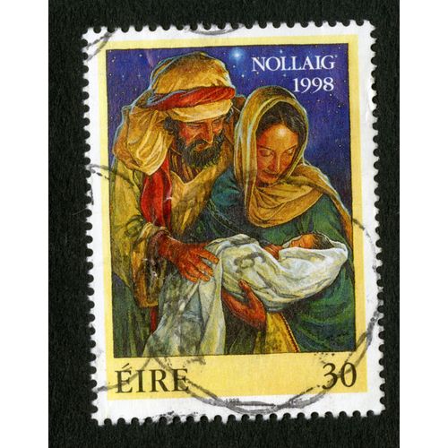 Timbre Oblitéré Eire, Nollaig 1998, 30