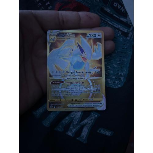 Lugia VSTAR - 211/195 - Secrète Gold Rare - Carte Pokémon Tempête