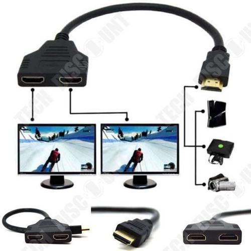 Adaptateur HDMI multi prise connecteur périphériques grande résolution pour  télévisions grands écrans compatibilité universelle