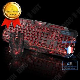 Pack Gamer pour PC (Mini Clavier Gamer + Souris Gamer Avec Fil) QWERTY USB  LED Gaming