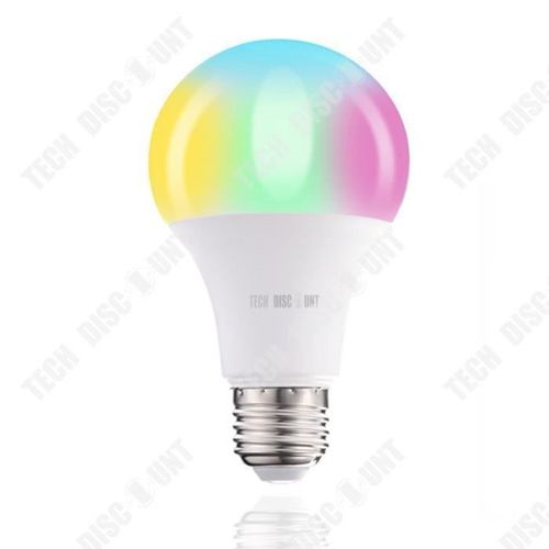 Td® Led Couleur Changeante Télécommande Bluetooth Ampoule Lumière Colorée Rgb Ampoule Couleur Lumière Plastique Aluminium Paquet Amp