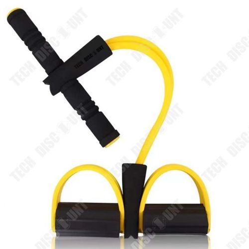 Td® Pédale D'extraction Multifonctionnelle À Quatre Tubes Corde Élastique Jambe Traction Corde Dispositif De Fitness Abdominal Assis