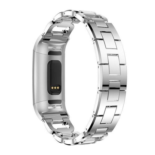 Bracelet De Rechange En Cristal Et Acier Inoxydable Pour Fitbit Charge3 Watch Pour Fitbit Charge 4 Smart Accessories