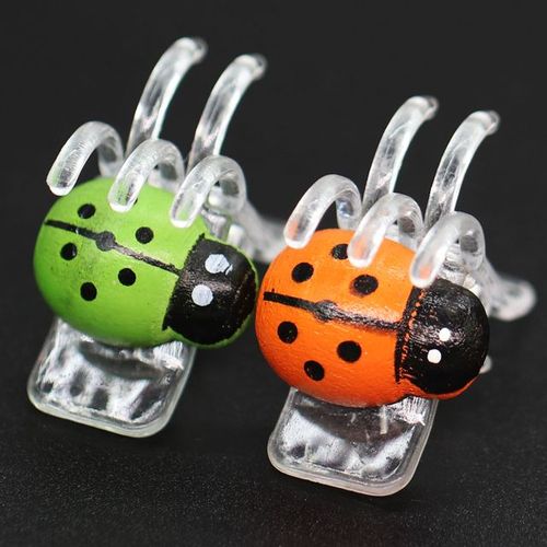 10-800 pièces pinces orchidée coccinelle pinces colorées à 5 griffes Support de jardin pour la fixation des tiges grimpantes plantes bonsaï décorations