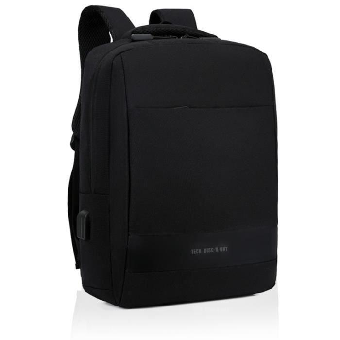 Sac à Dos Ordinateur Portable 15.6/14 Pouces Homme/Femmes, FEWOFJ Sac a Dos  PC Portable pour Loisirs/Affaire/Scolaire (Noir)